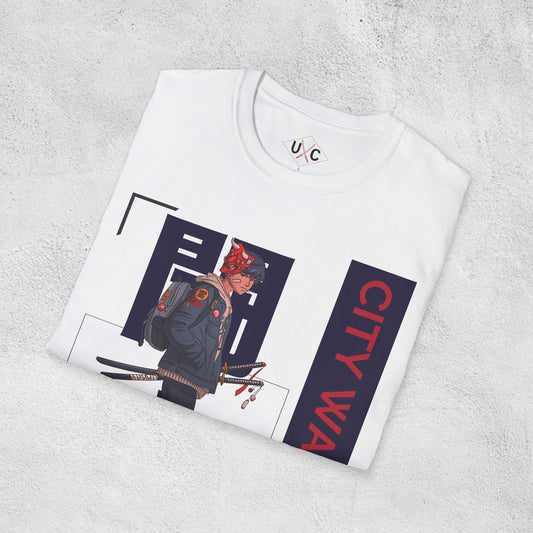 City Warrior: Oni Guardian Otaku Streetwear T-Shirt