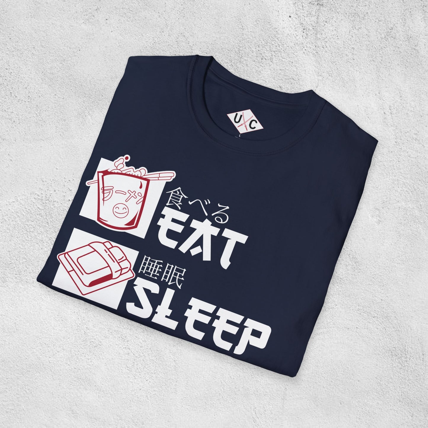 Eat Sleep Anime Repeat Graphic T-shirt