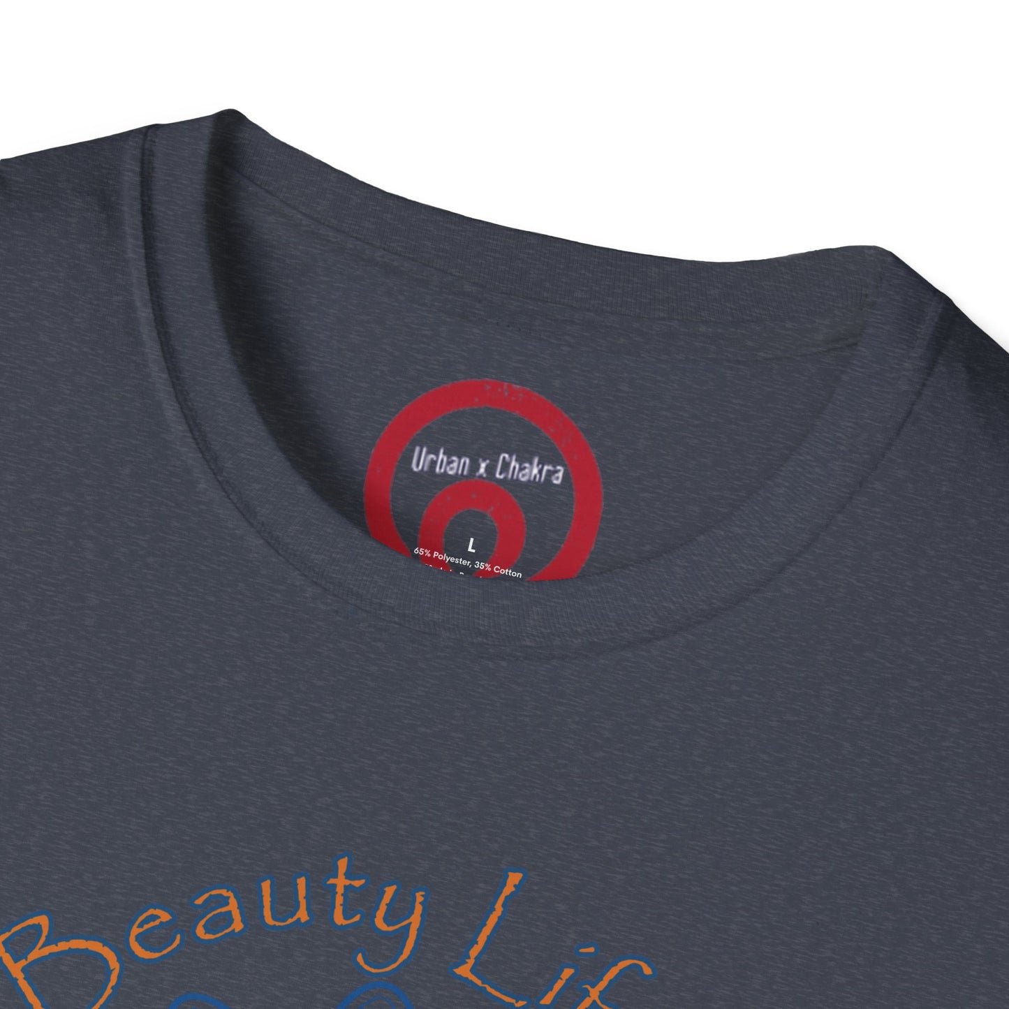 Unisex Softstyle T-Shirt - 'Death, Beauty, Life's Mystery' Design - Vibrant Graphic Tee for Celebrations