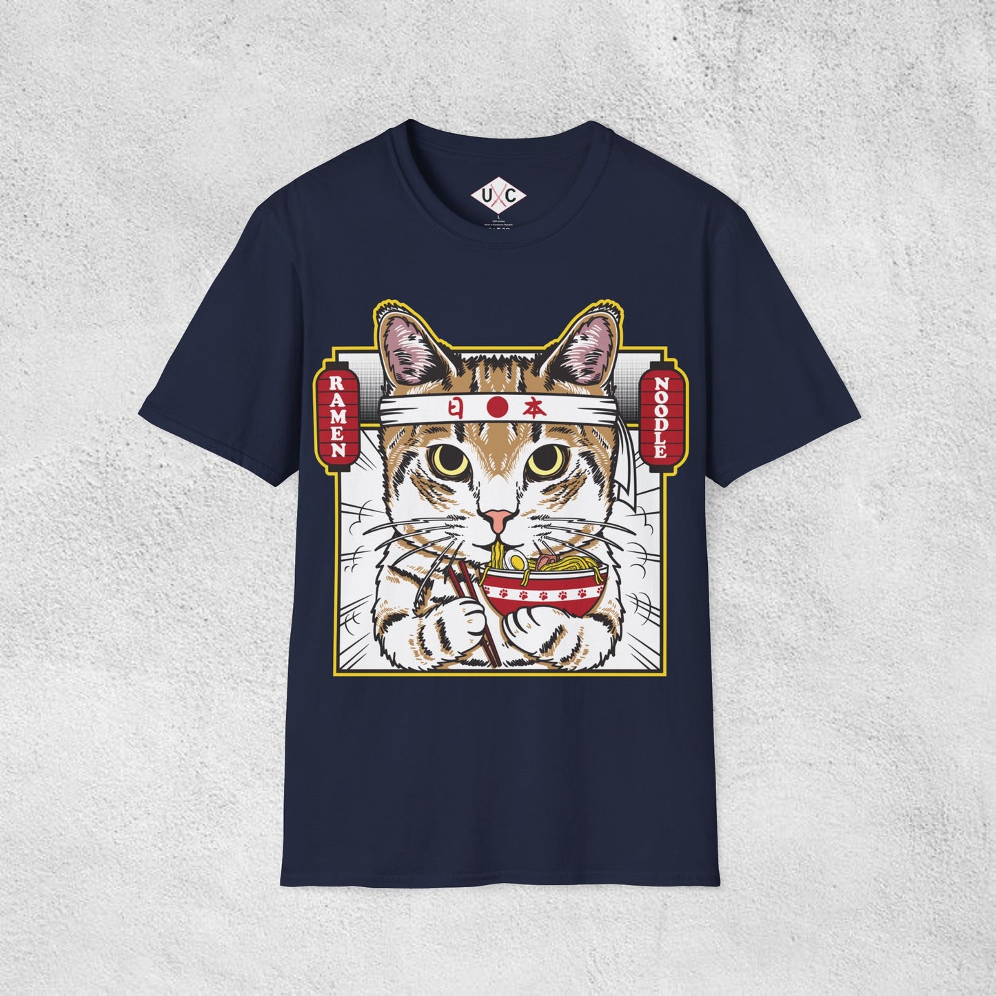 Samurai Ramen Cat T-Shirt