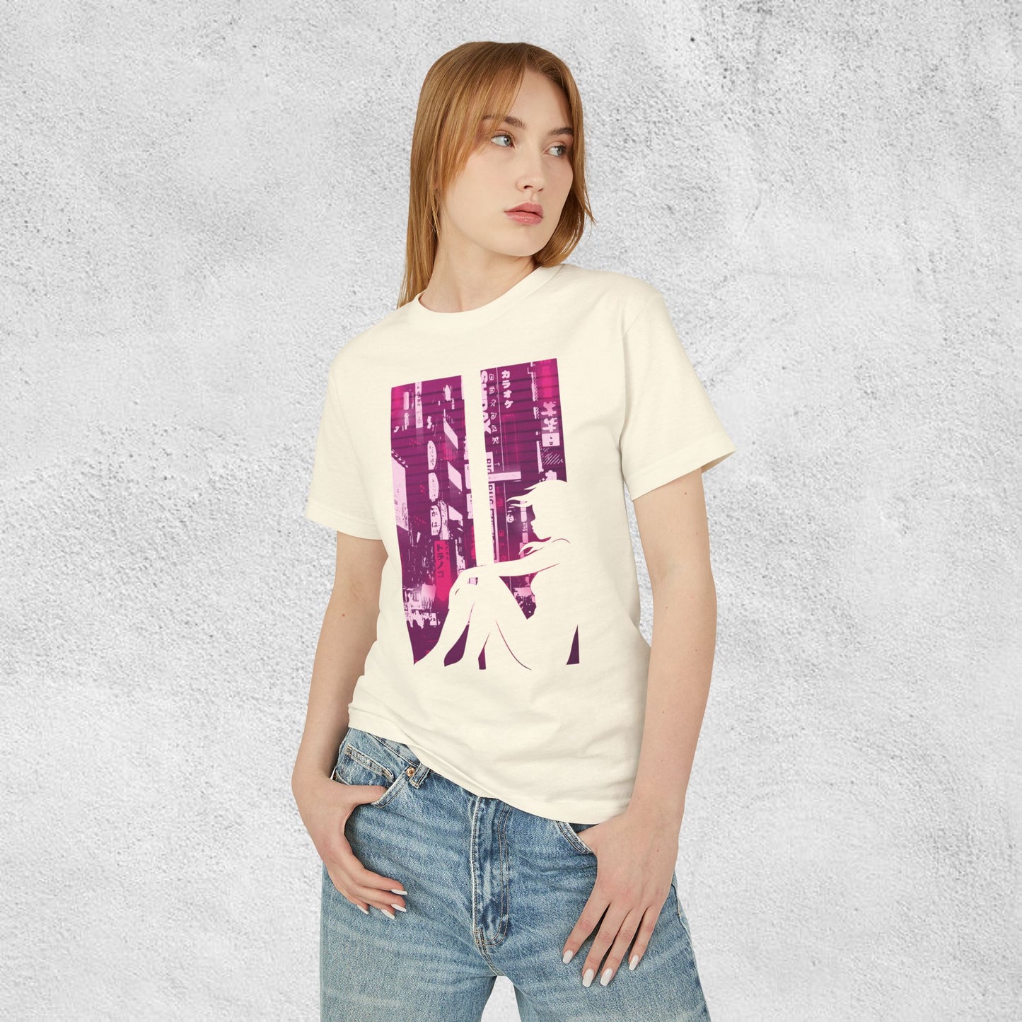 Neon Solitude – Tokyo Window Premium Tee