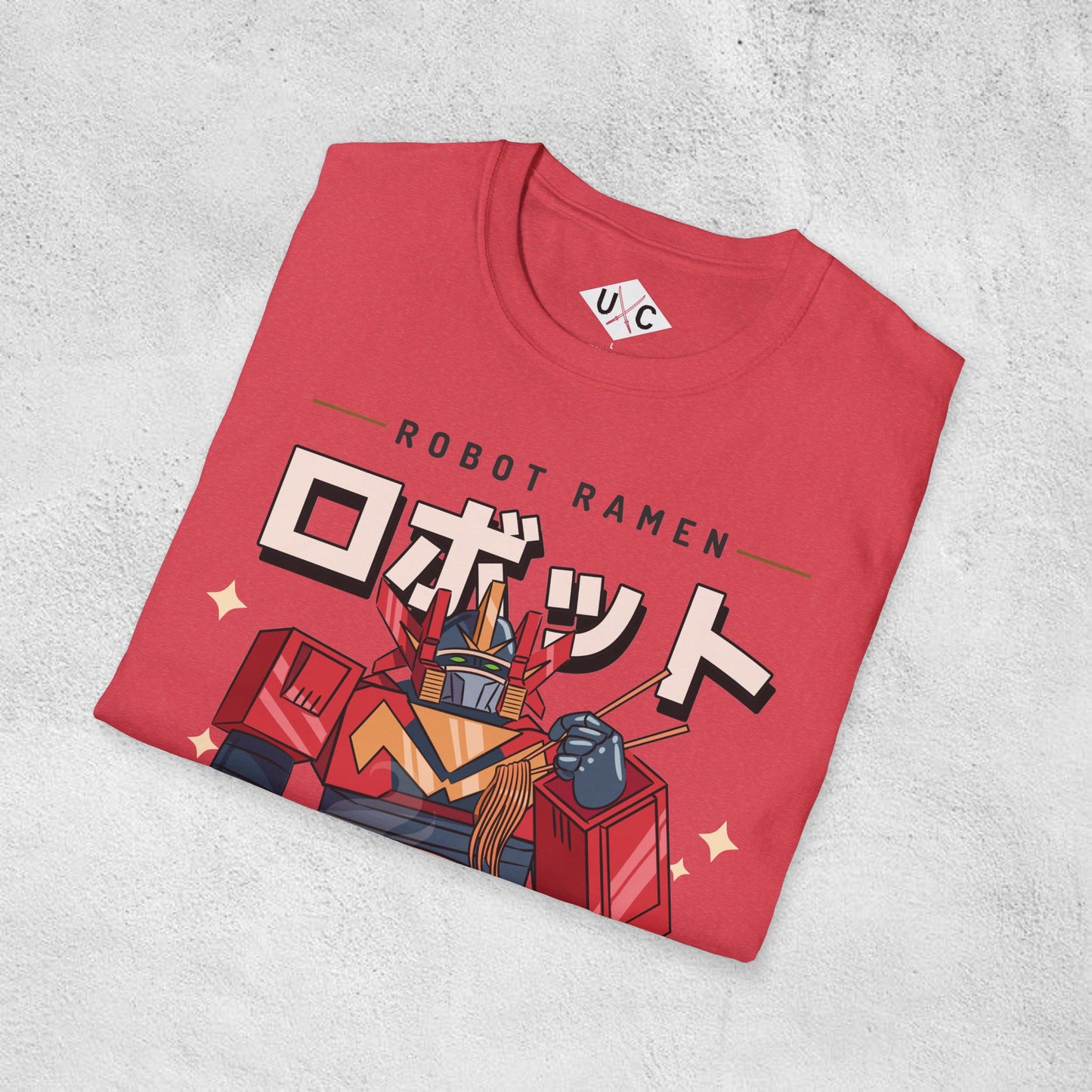 Roboto Ramen: I Wish I Had a Mouth – Mecha Noodle Graphic T-Shirt