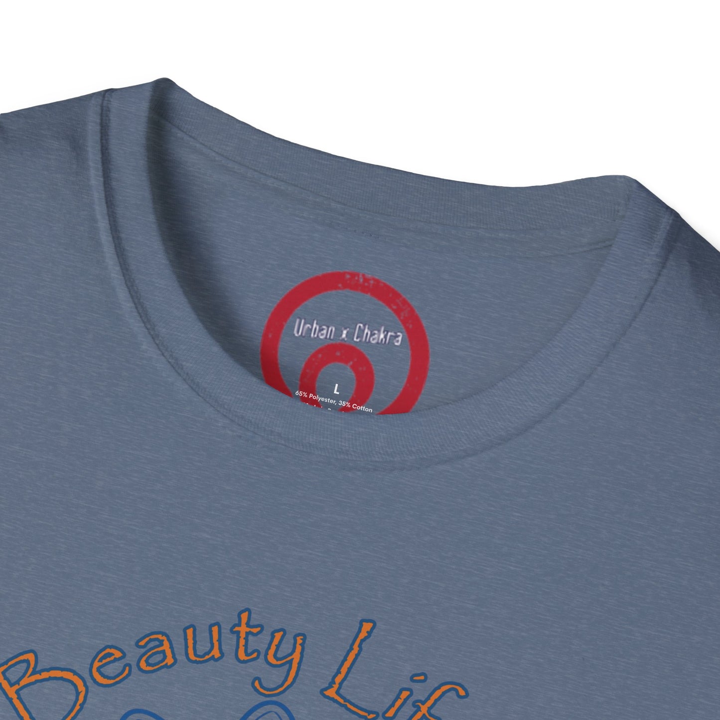 Unisex Softstyle T-Shirt - 'Death, Beauty, Life's Mystery' Design - Vibrant Graphic Tee for Celebrations