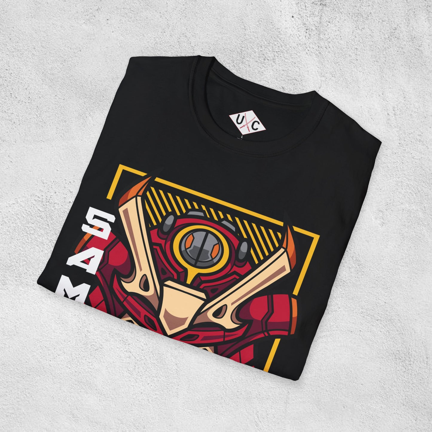 SamBot 001 Mecha Samurai Graphic T-Shirt