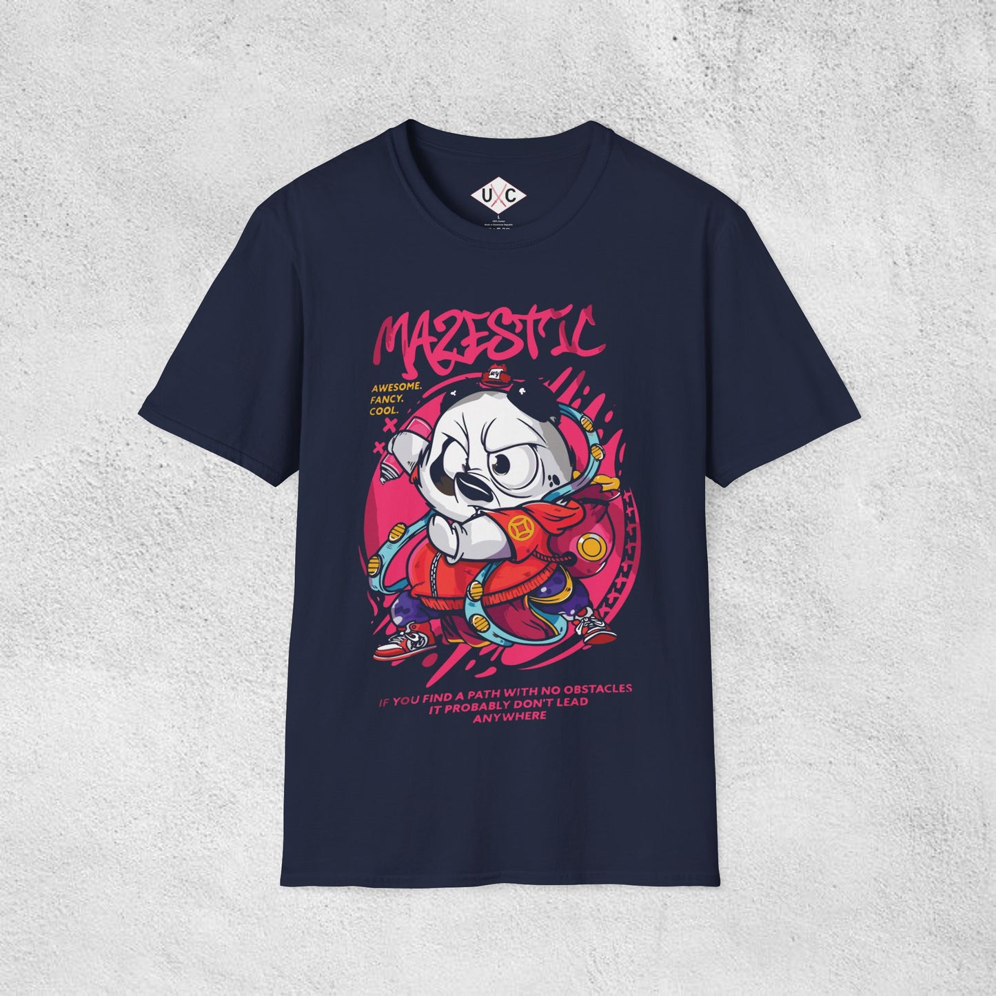 Majestic Panda Warrior Graphic T-Shirt