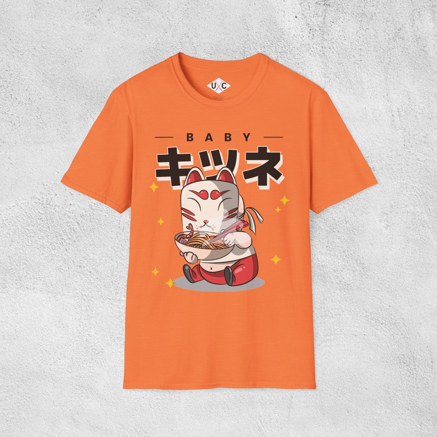 Baby Kitsune Ramen Tee – Cute Spirit Slurps Graphic T-Shirt