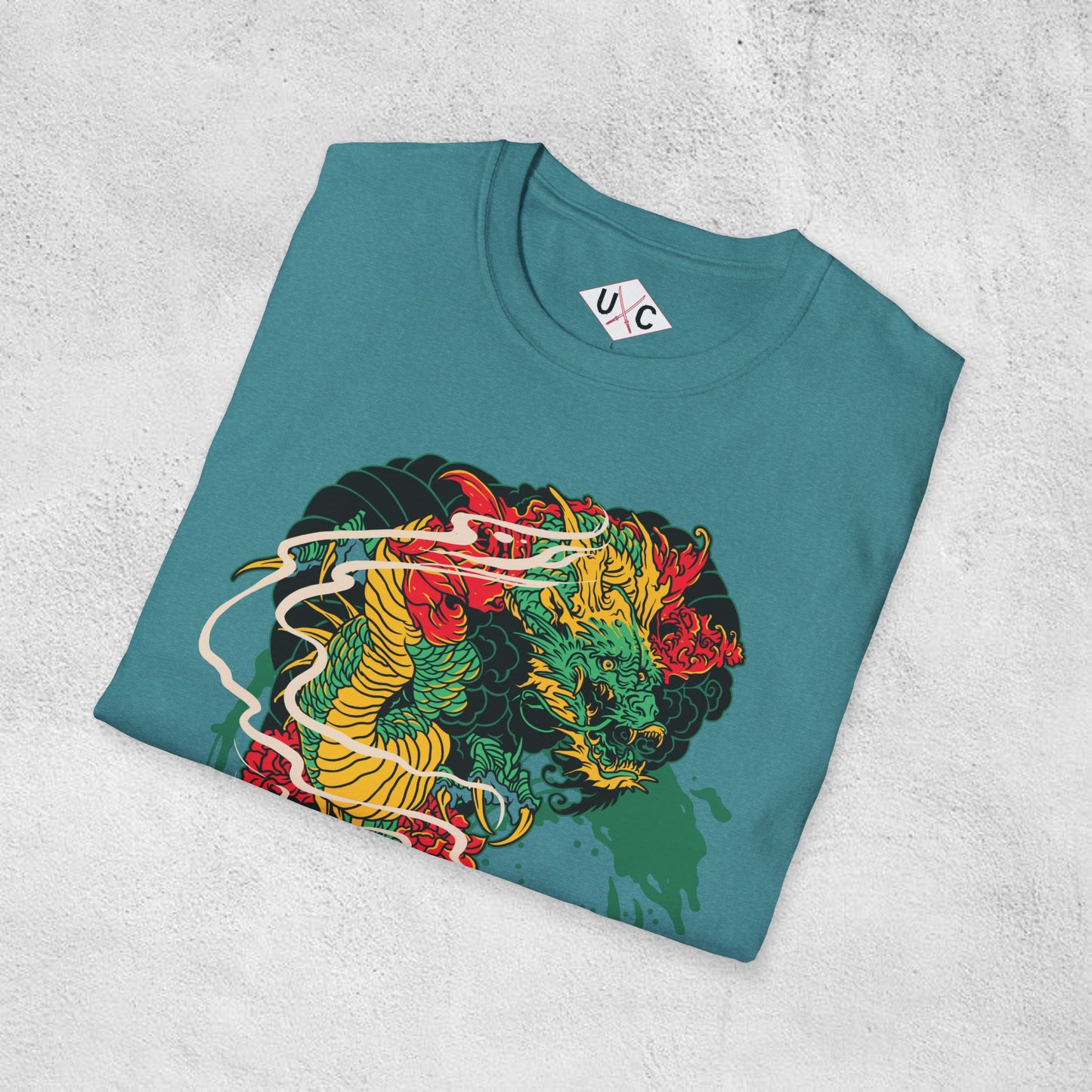 Mythic Dragon Surge Graphic T-Shirt