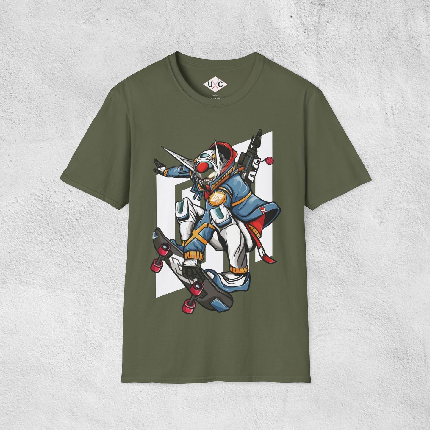 Skater Vanguard Mecha Graphic T-Shirt