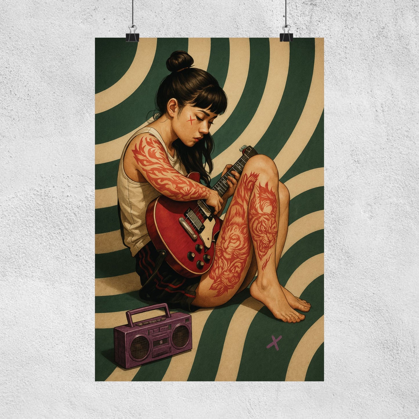 Electric Soul Music Poster - Street Art & Graffiti Culture