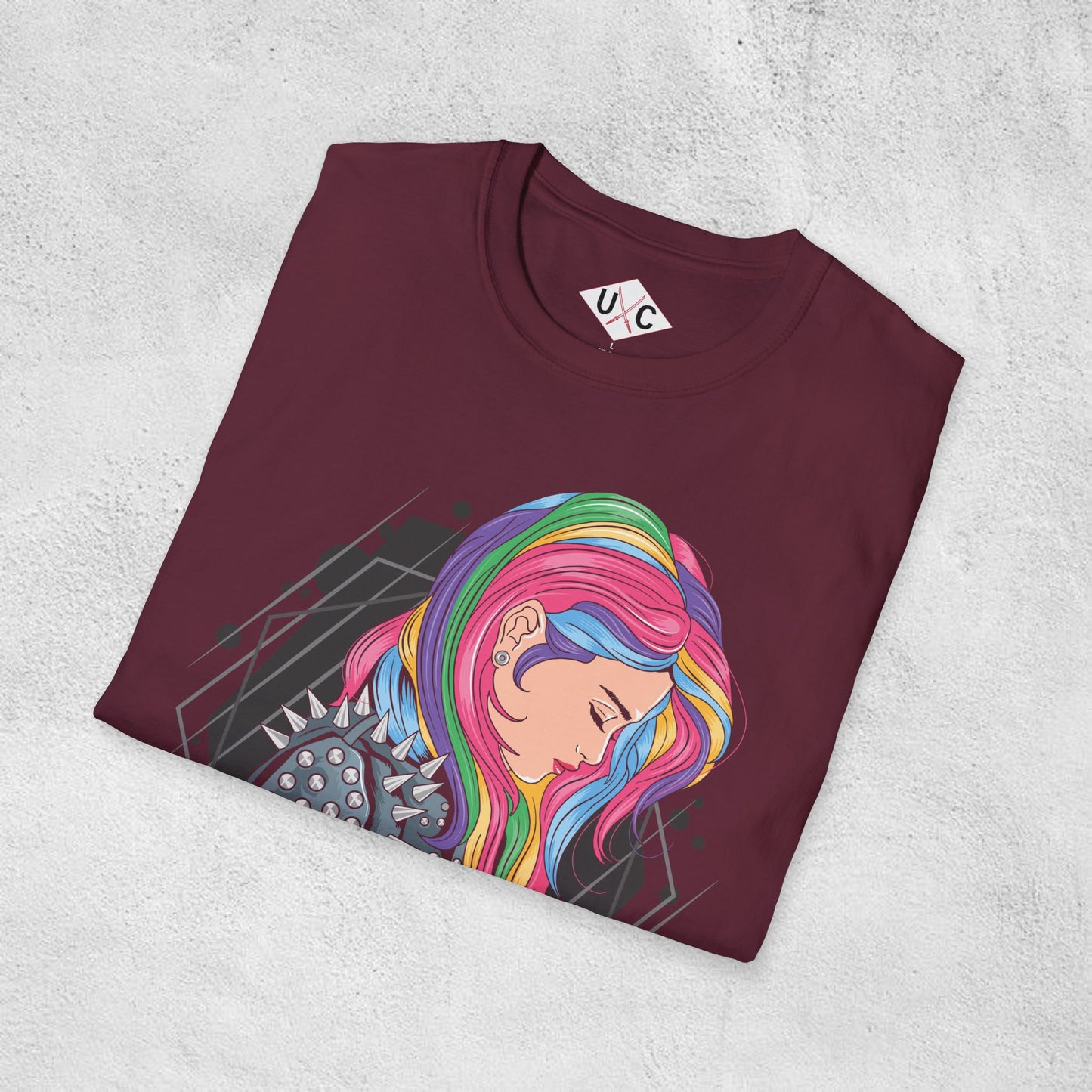 Punk Rock Girl Graphic T-Shirt