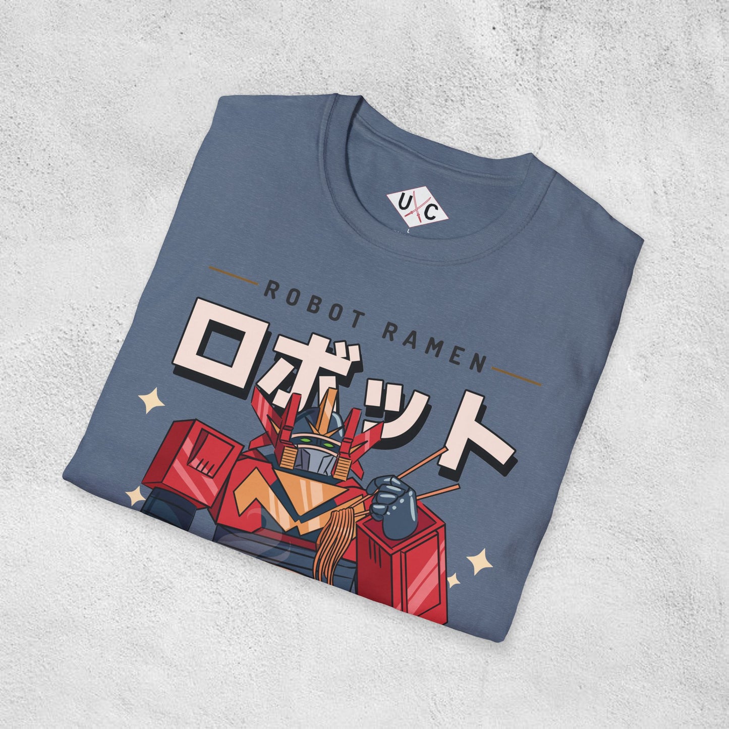 Roboto Ramen: I Wish I Had a Mouth – Mecha Noodle Graphic T-Shirt