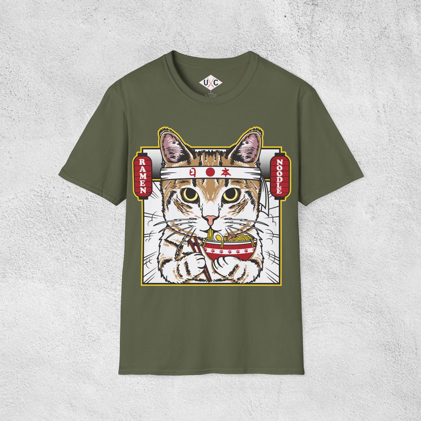 Samurai Ramen Cat T-Shirt