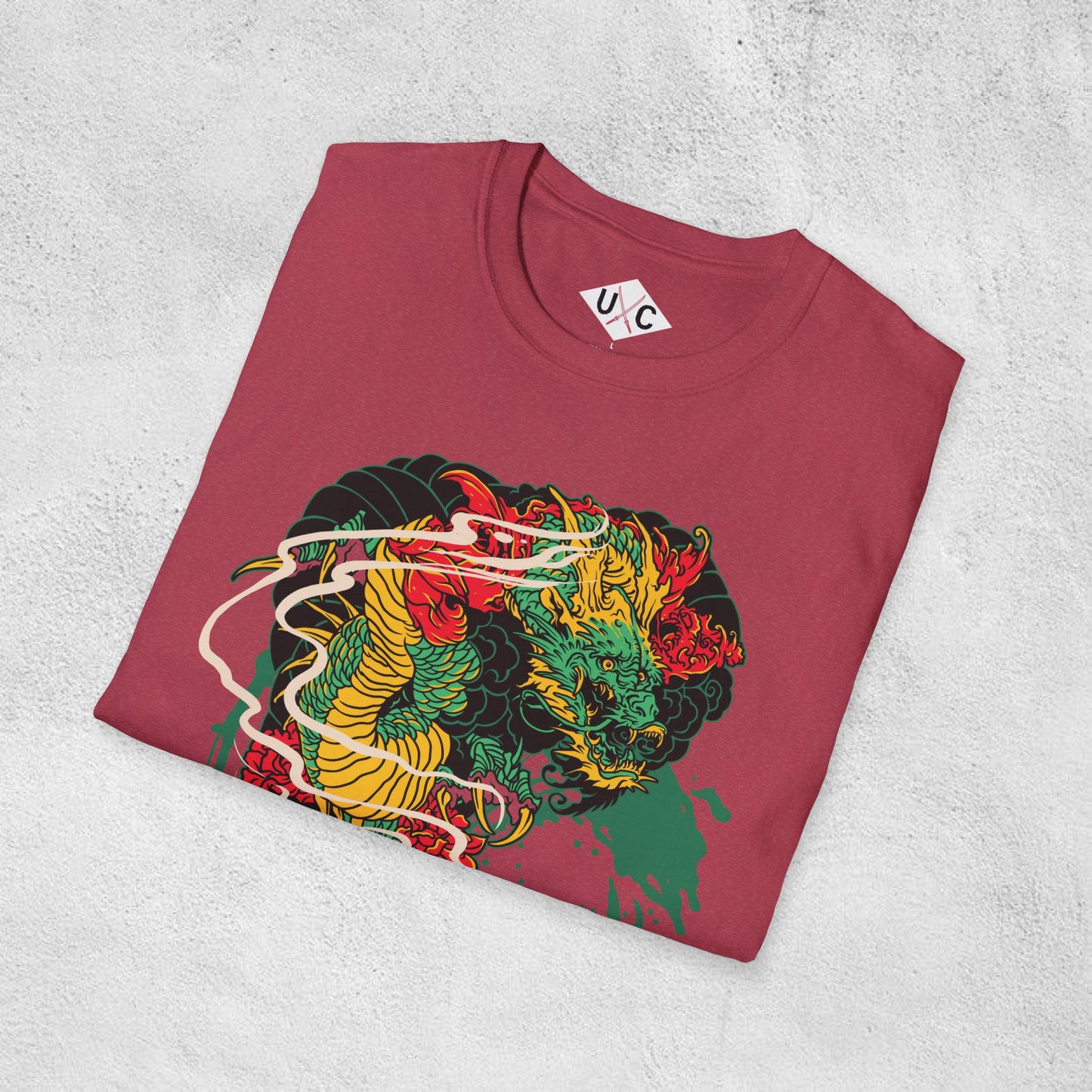 Mythic Dragon Surge Graphic T-Shirt