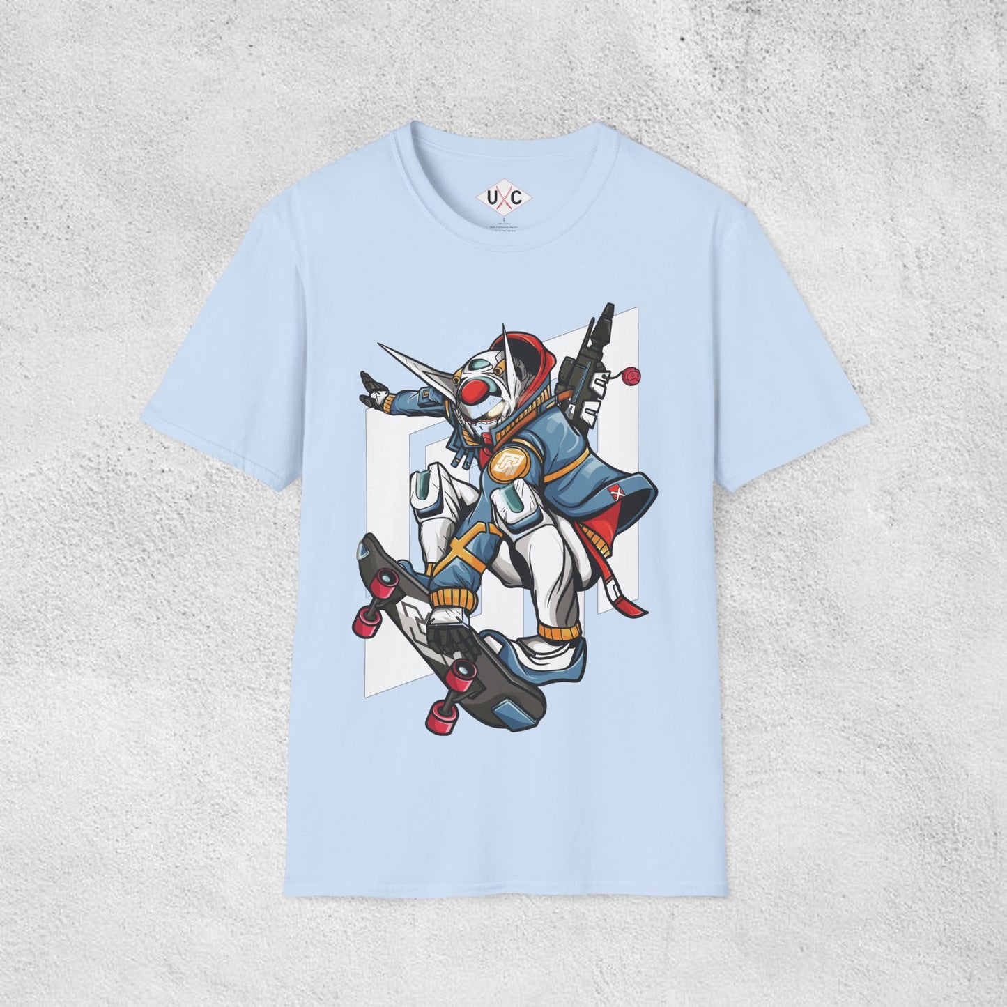 Skater Vanguard Mecha Graphic T-Shirt