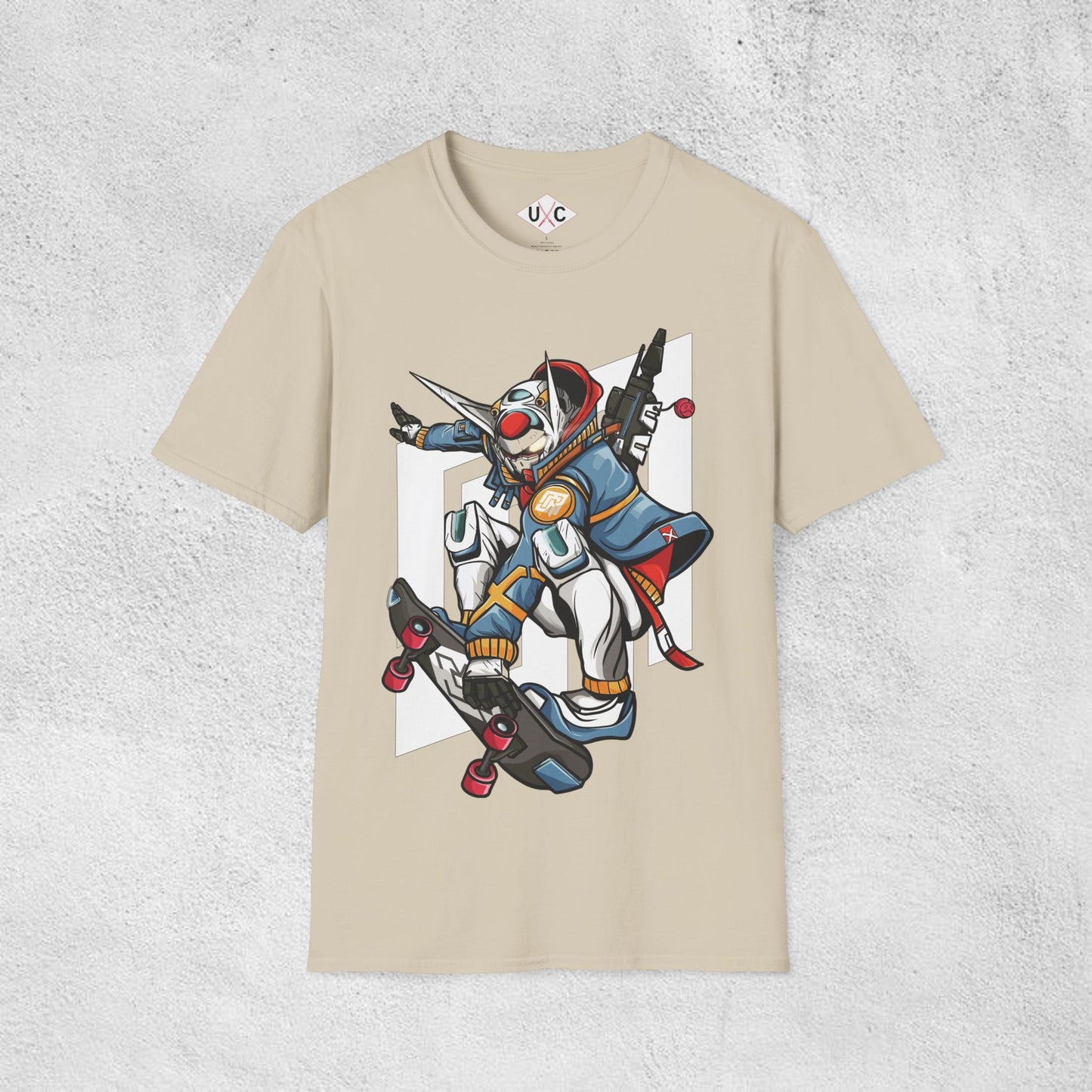 Skater Vanguard Mecha Graphic T-Shirt