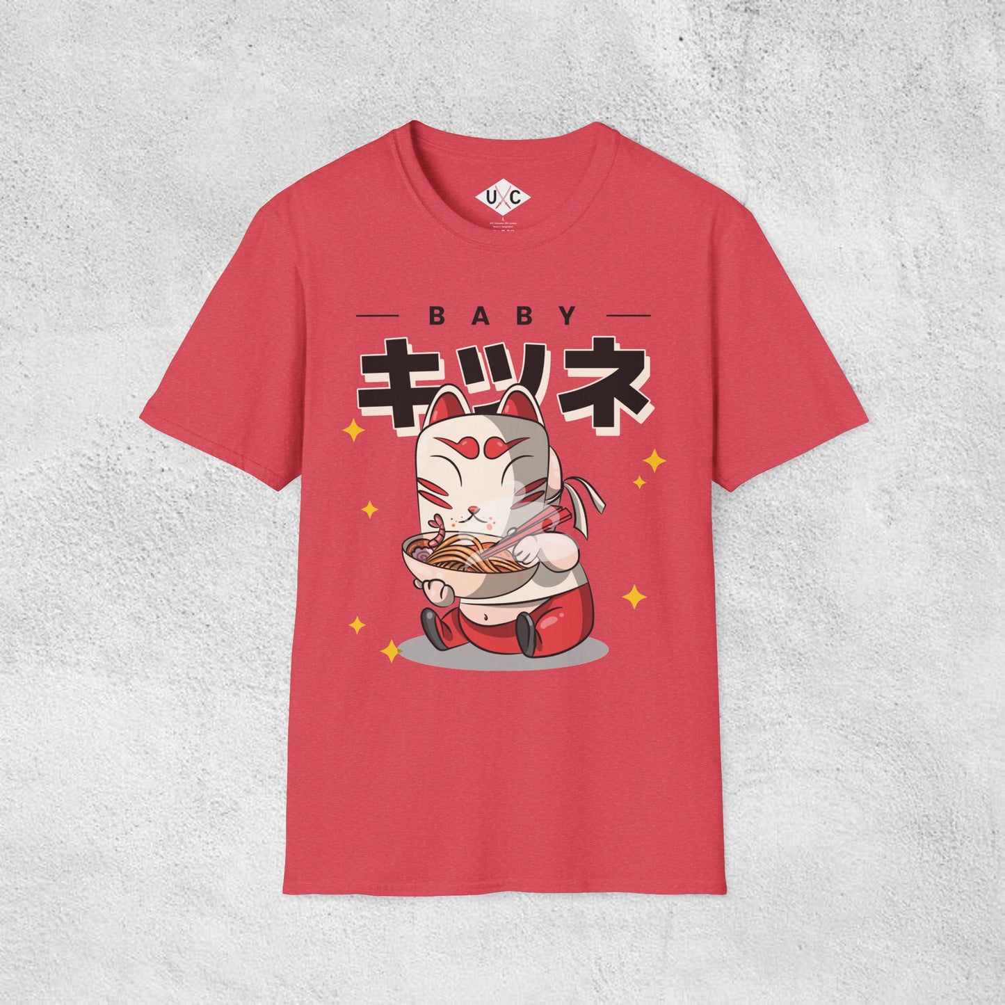 Baby Kitsune Ramen Tee – Cute Spirit Slurps Graphic T-Shirt