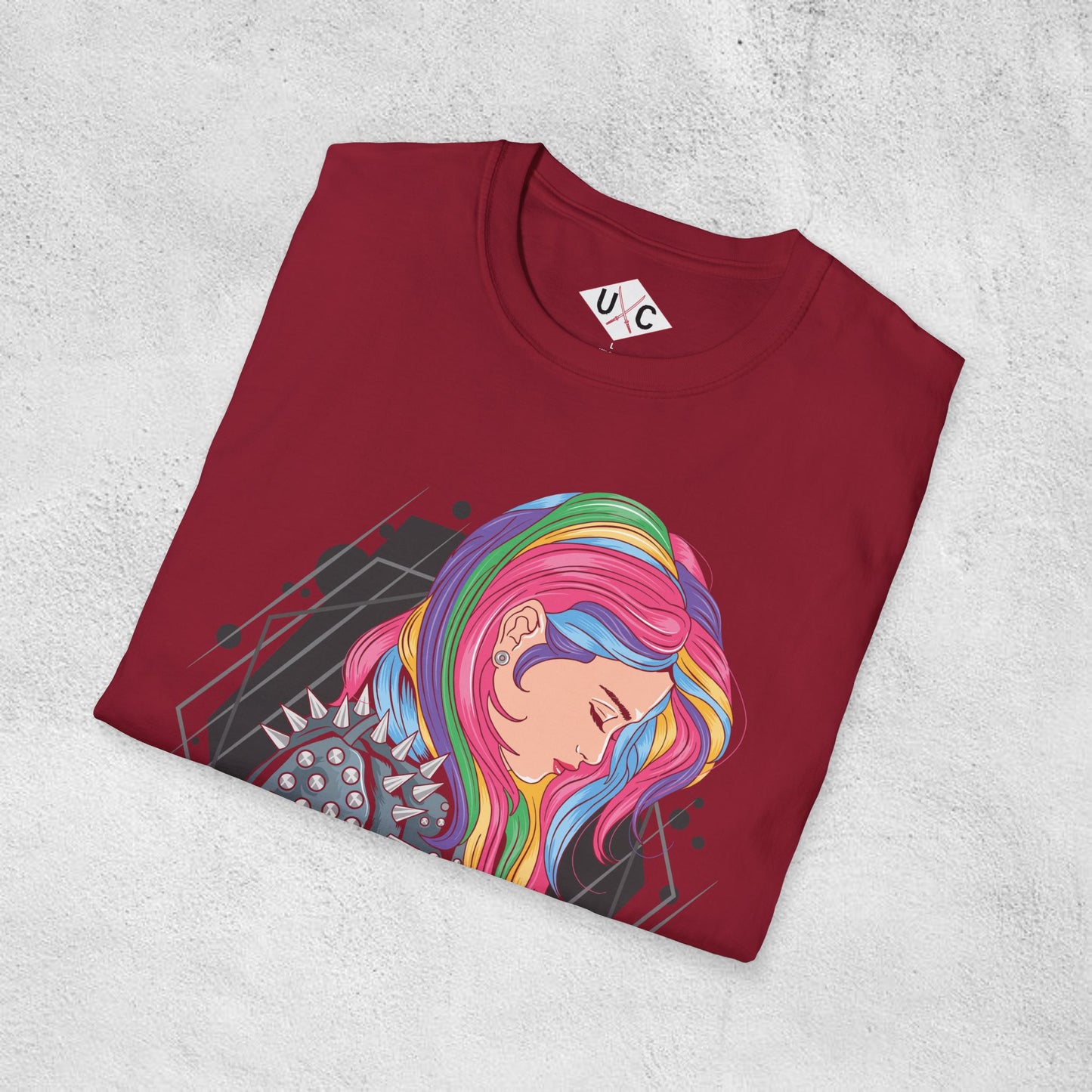 Punk Rock Girl Graphic T-Shirt