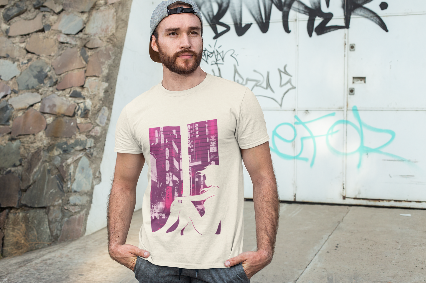 Neon Solitude – Tokyo Window Premium Tee