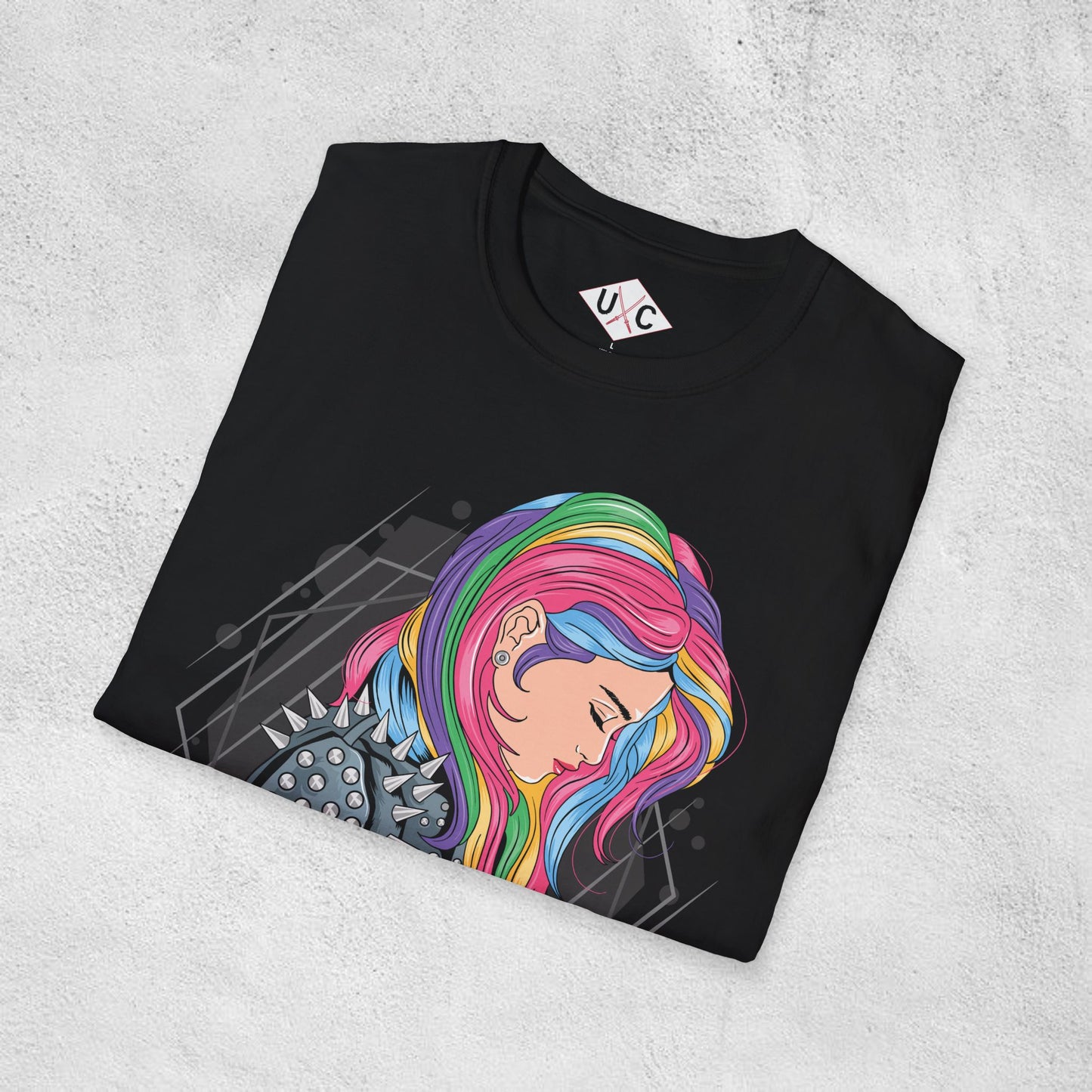 Punk Rock Girl Graphic T-Shirt