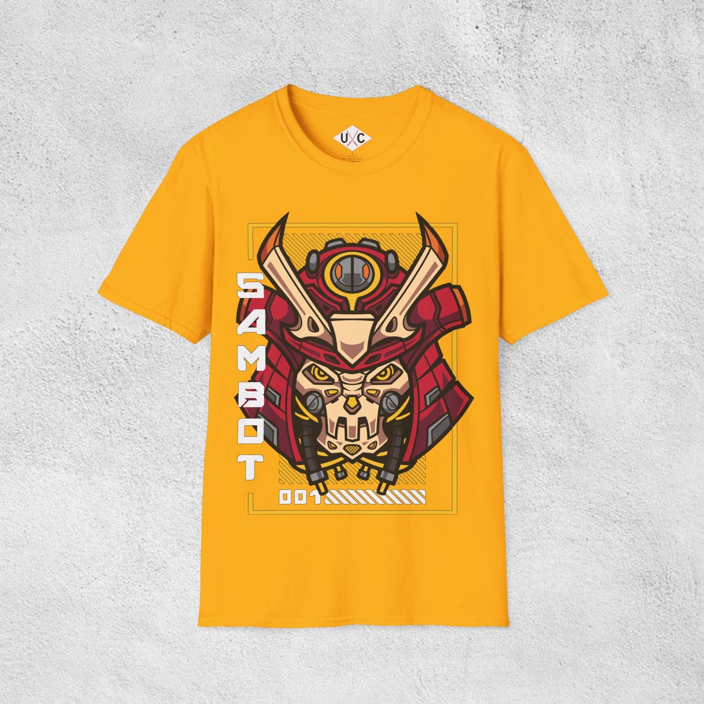 SamBot 001 Mecha Samurai Graphic T-Shirt