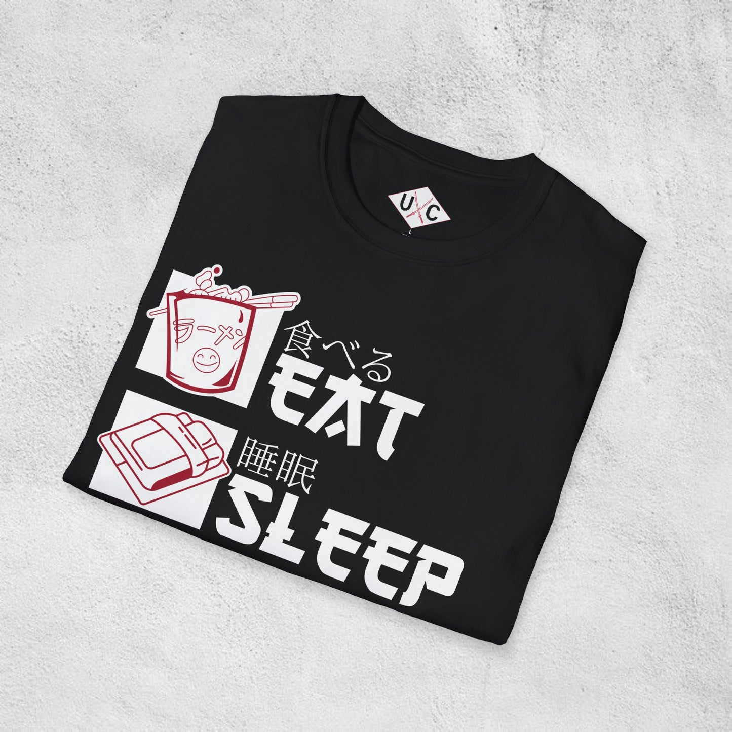 Eat Sleep Anime Repeat Graphic T-shirt