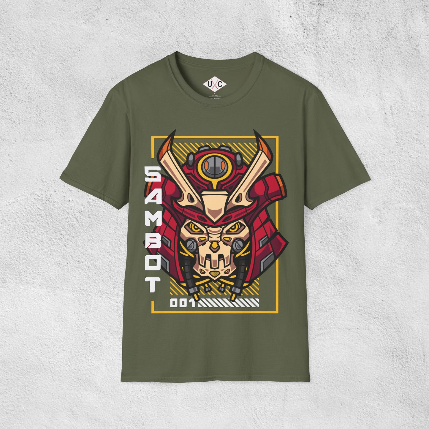 SamBot 001 Mecha Samurai Graphic T-Shirt