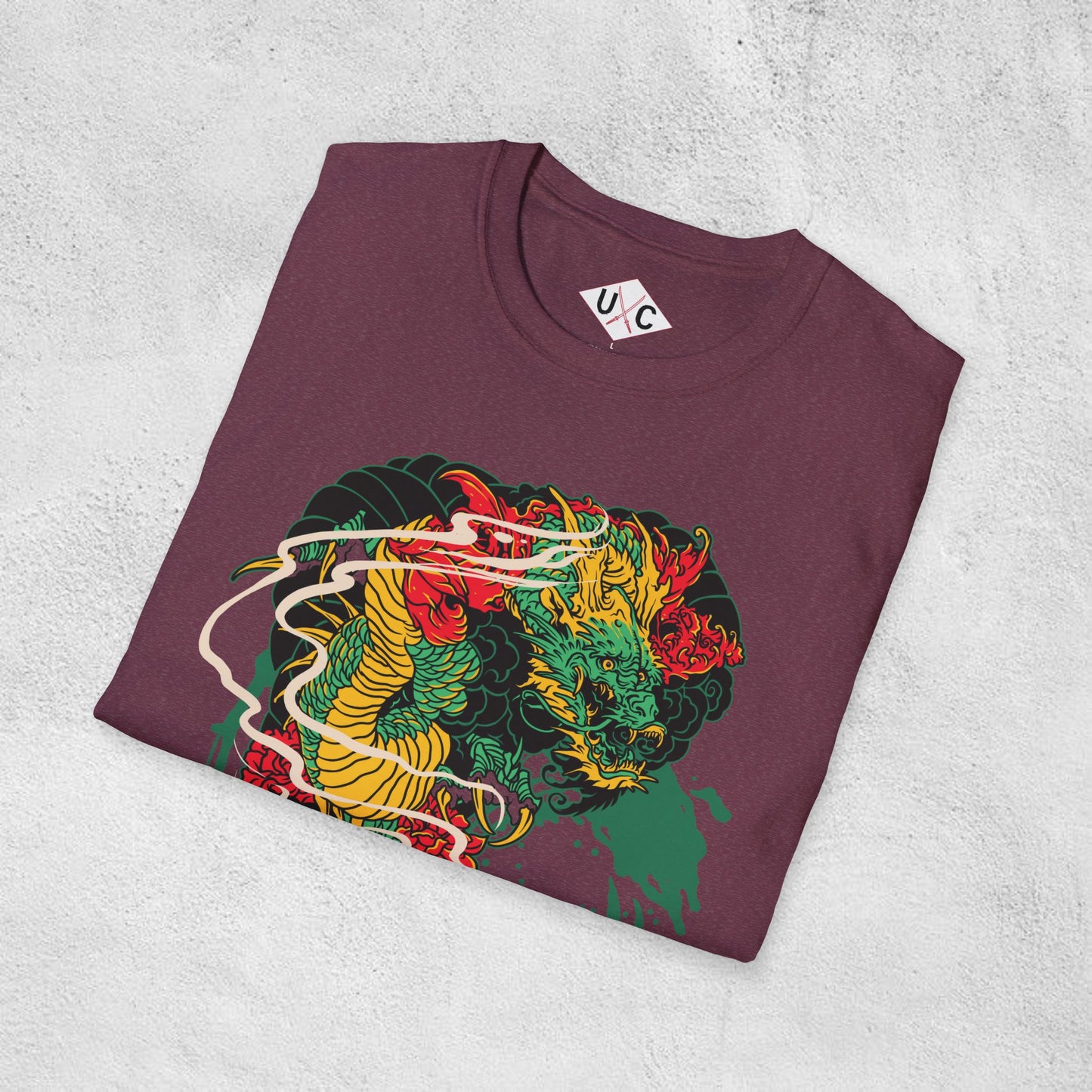 Mythic Dragon Surge Graphic T-Shirt
