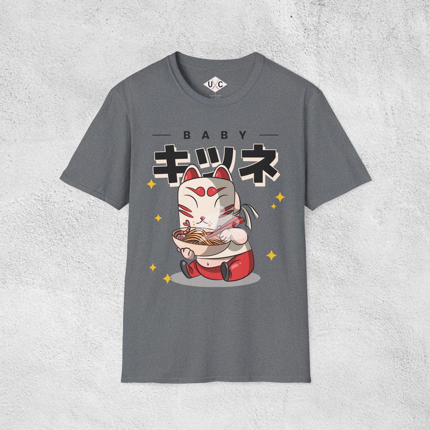 Baby Kitsune Ramen Tee – Cute Spirit Slurps Graphic T-Shirt