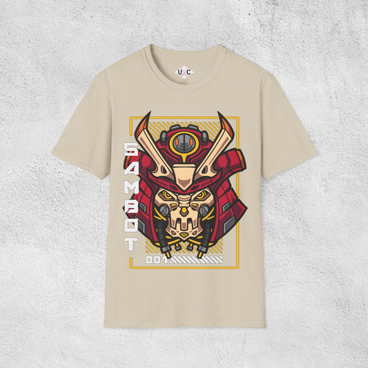 SamBot 001 Mecha Samurai Graphic T-Shirt