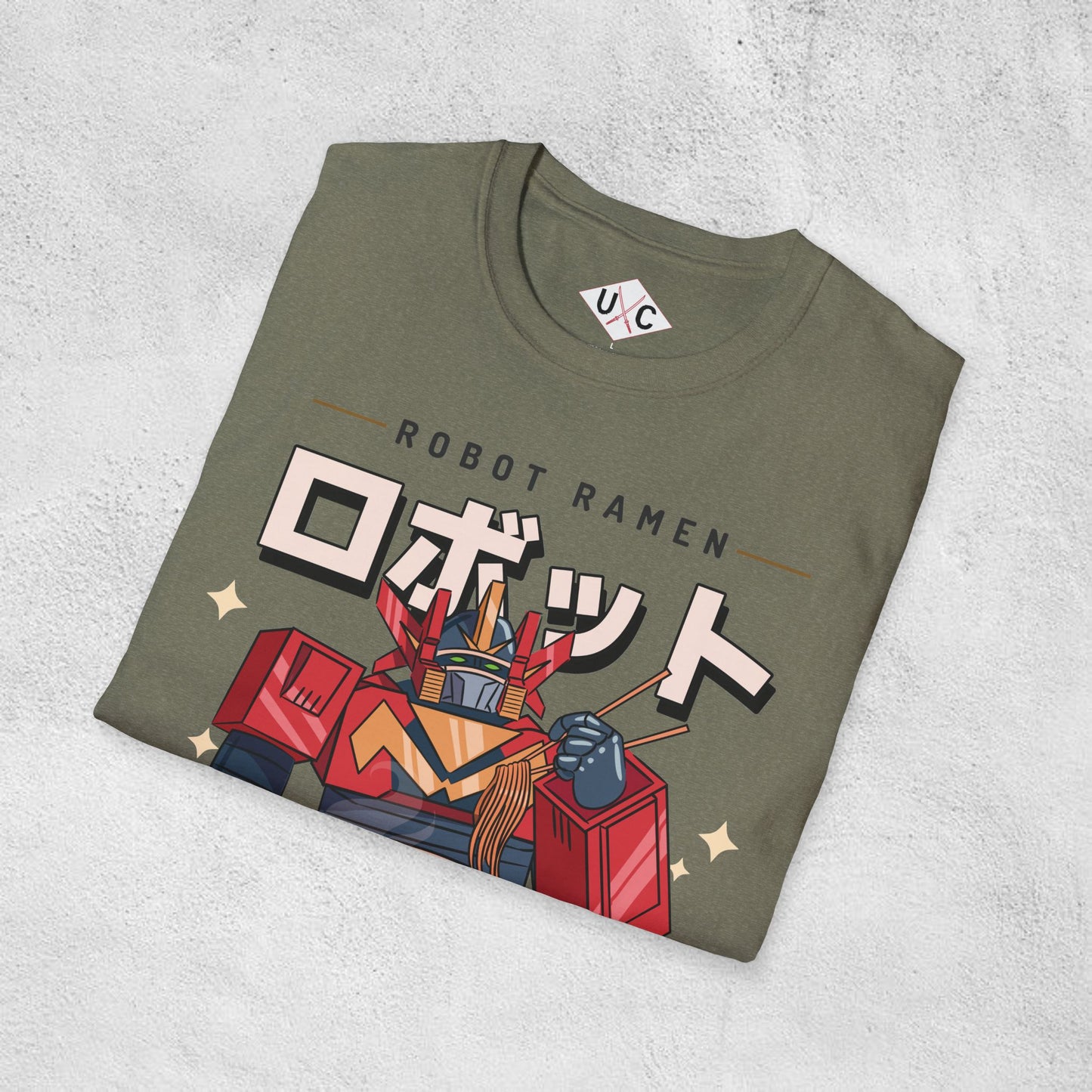 Roboto Ramen: I Wish I Had a Mouth – Mecha Noodle Graphic T-Shirt