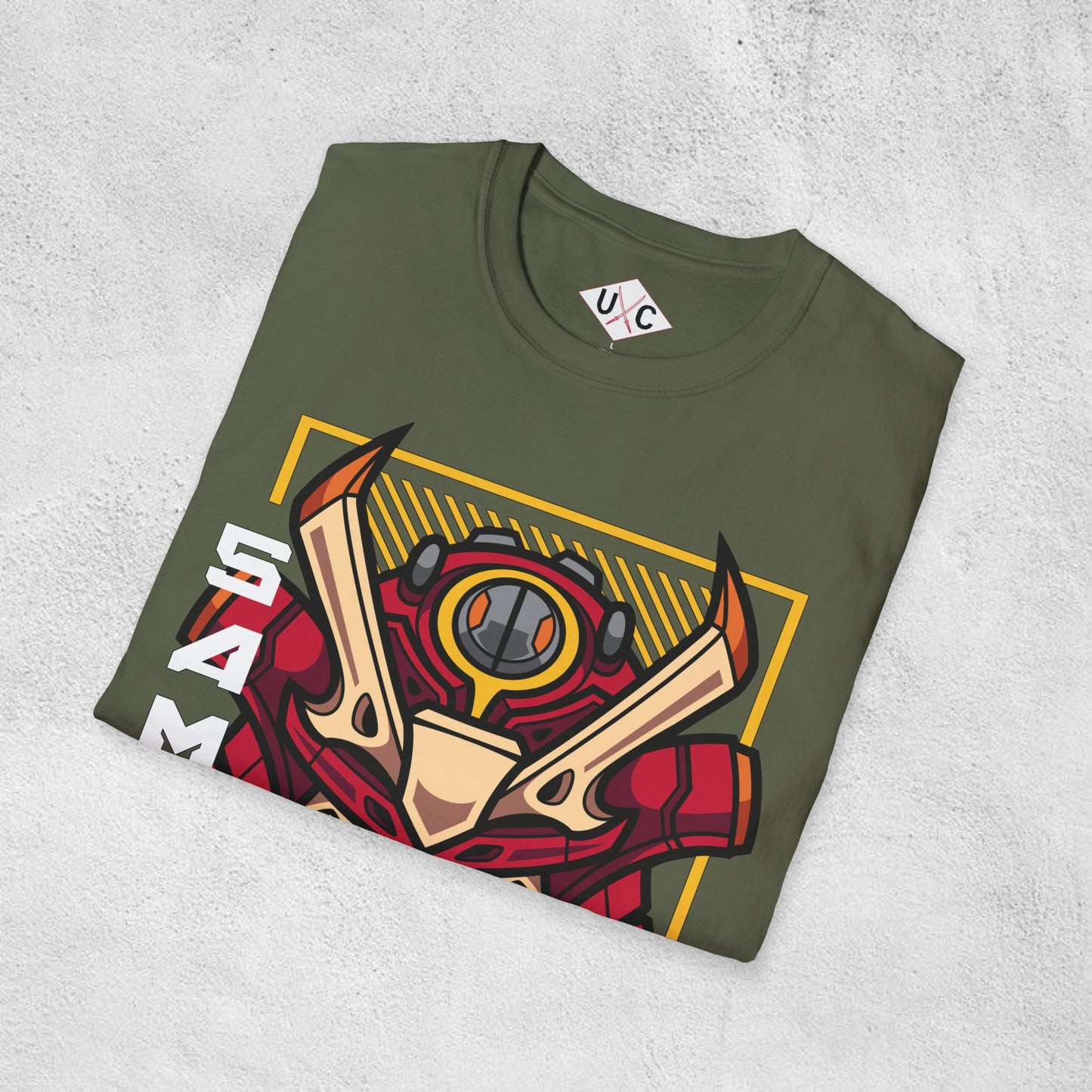 SamBot 001 Mecha Samurai Graphic T-Shirt