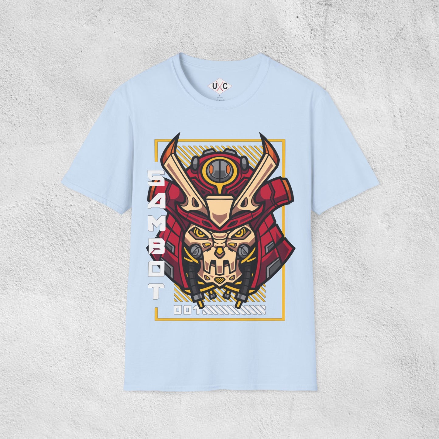 SamBot 001 Mecha Samurai Graphic T-Shirt