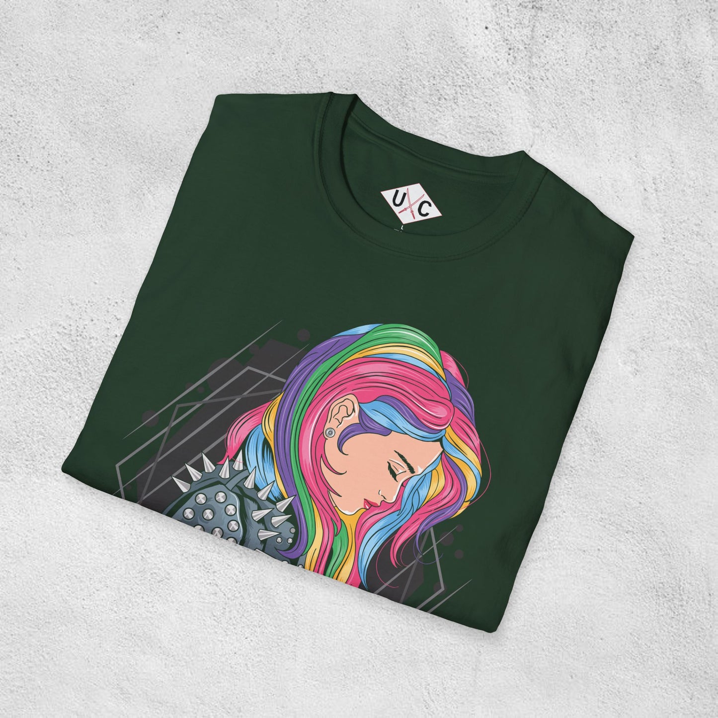 Punk Rock Girl Graphic T-Shirt