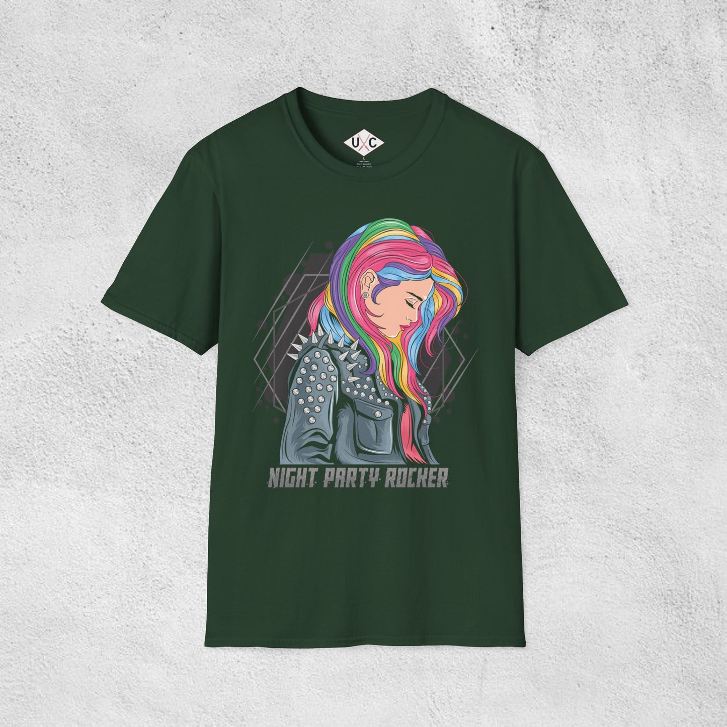 Punk Rock Girl Graphic T-Shirt