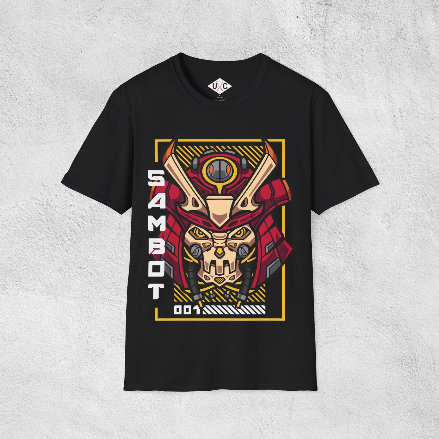 SamBot 001 Mecha Samurai Graphic T-Shirt