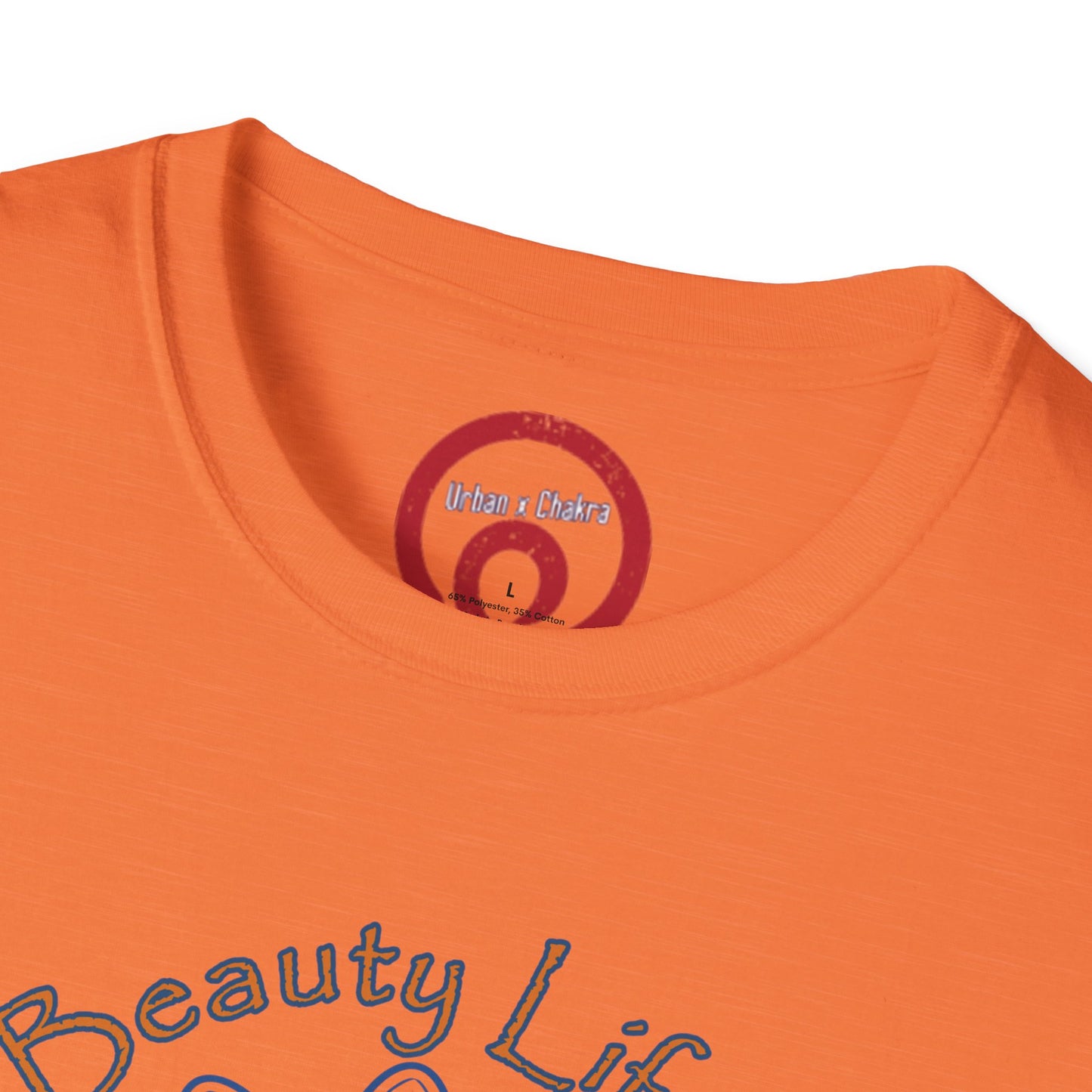 Unisex Softstyle T-Shirt - 'Death, Beauty, Life's Mystery' Design - Vibrant Graphic Tee for Celebrations