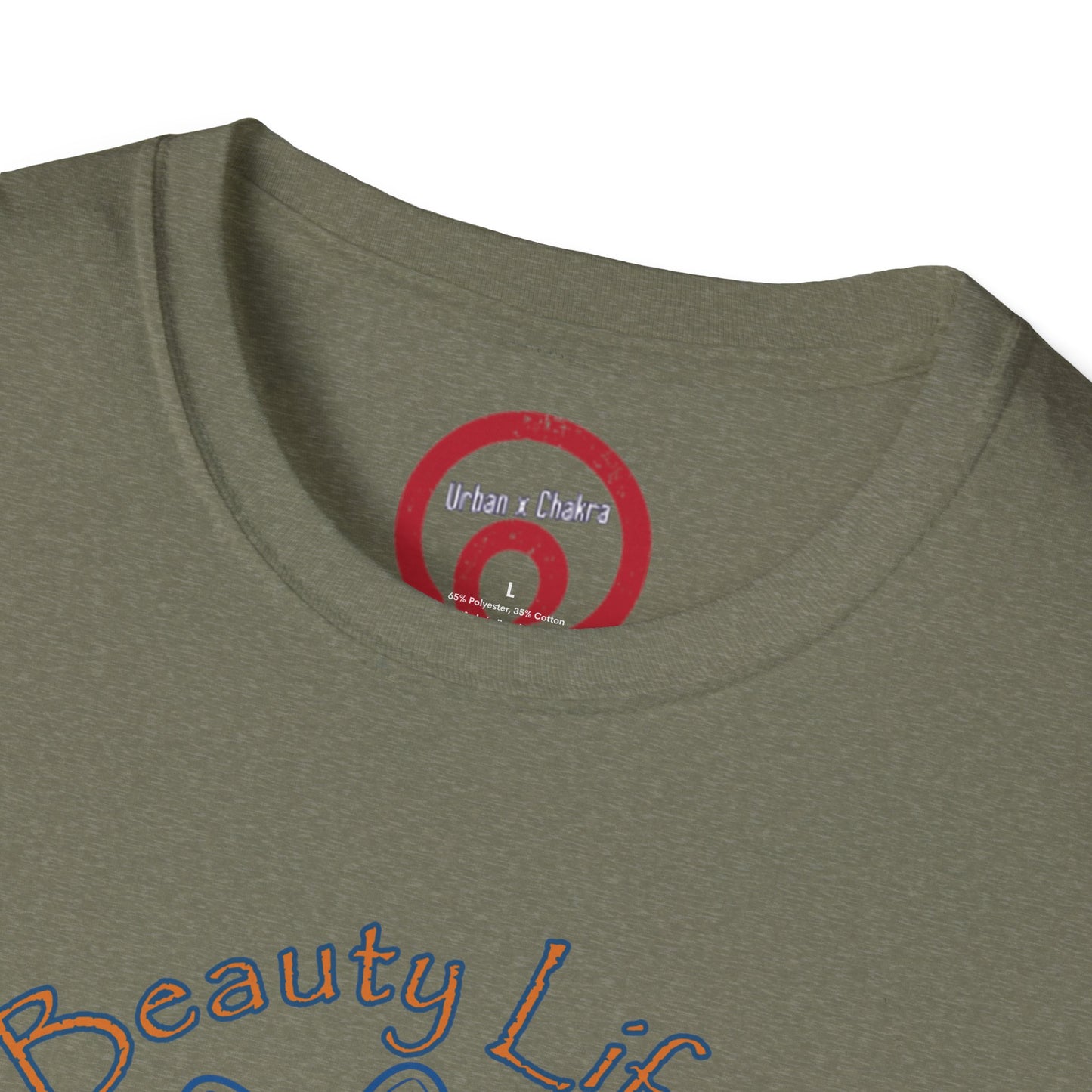 Unisex Softstyle T-Shirt - 'Death, Beauty, Life's Mystery' Design - Vibrant Graphic Tee for Celebrations