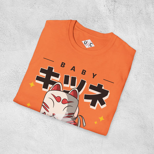 Baby Kitsune Ramen Tee – Cute Spirit Slurps Graphic T-Shirt