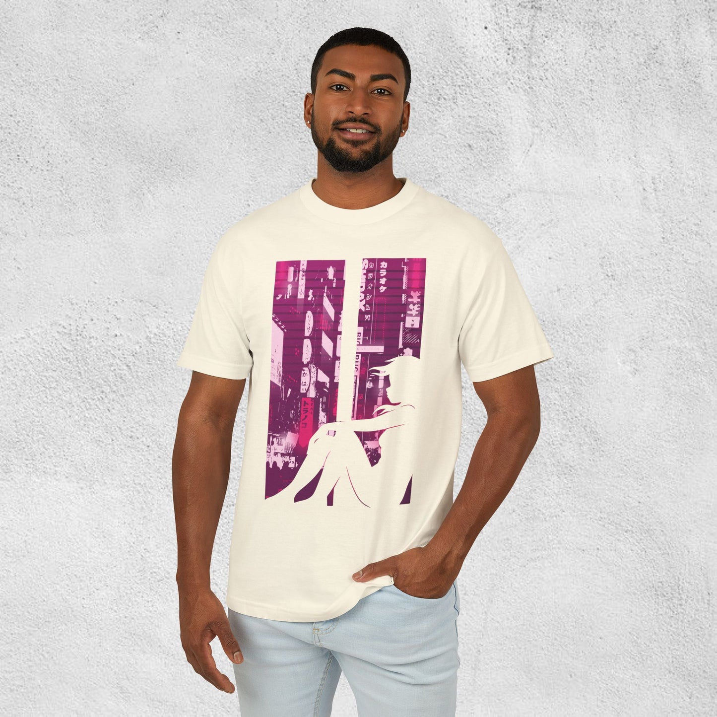 Neon Solitude – Tokyo Window Premium Tee