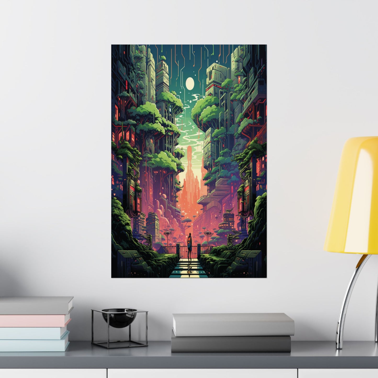 Neon Jungle: Futuristic Poster