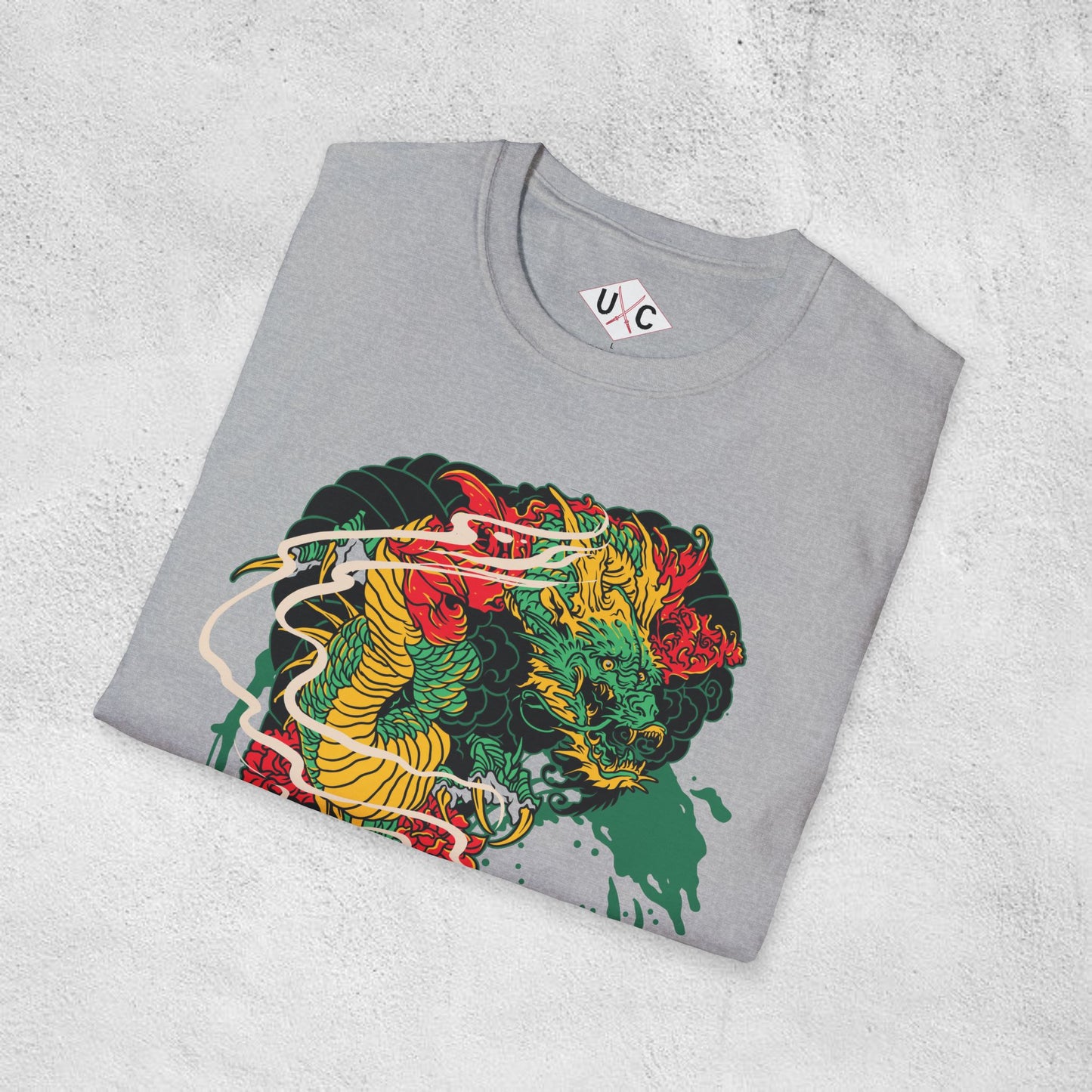 Mythic Dragon Surge Graphic T-Shirt