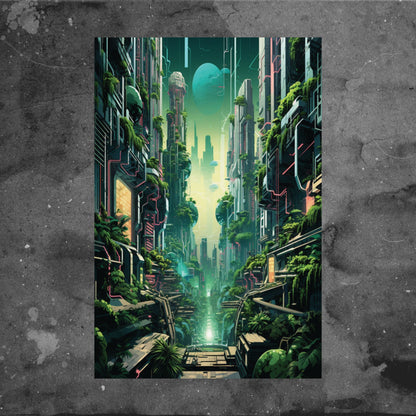 Urban Echoes: Futuristic Poster