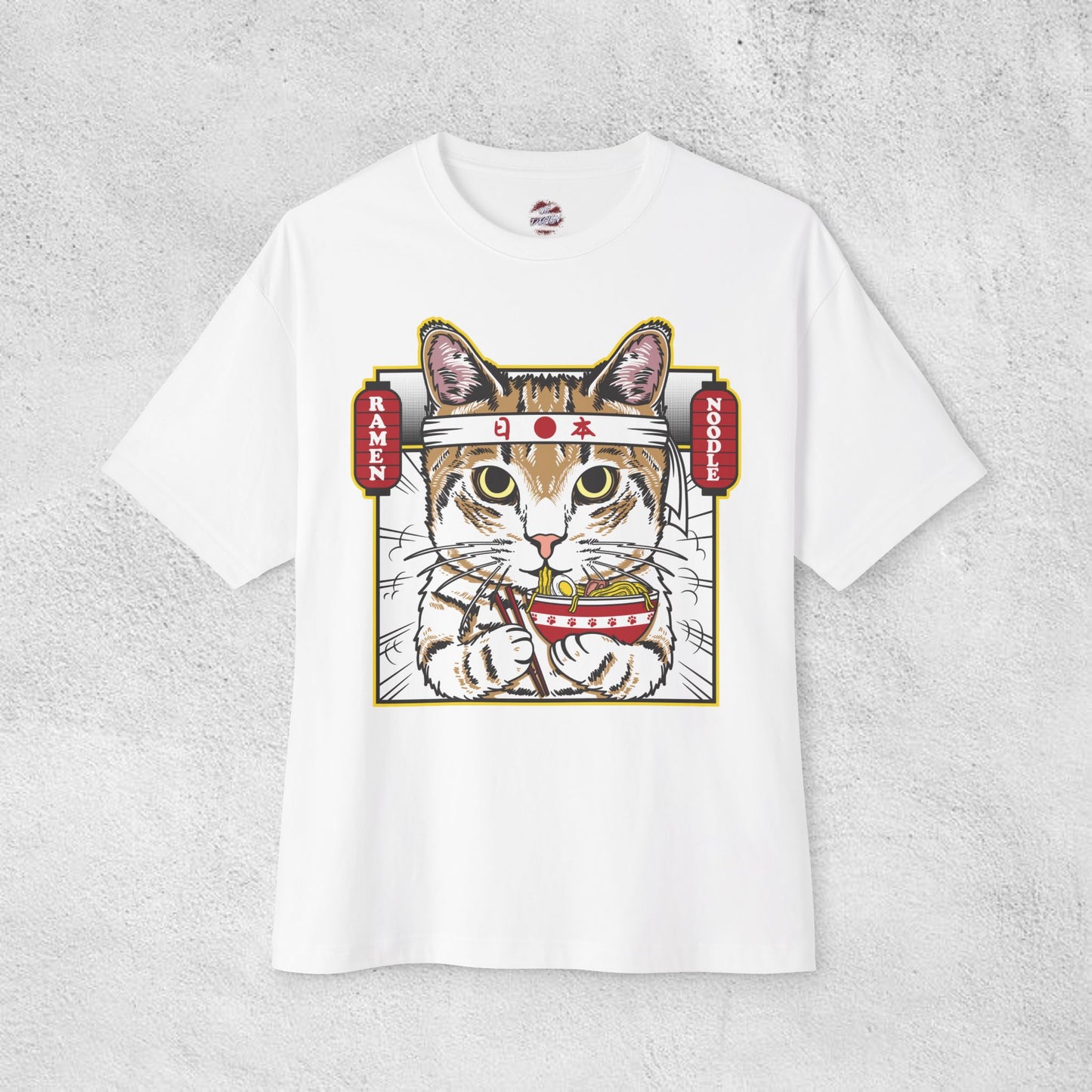 Cat Ramen Oversized T-Shirt