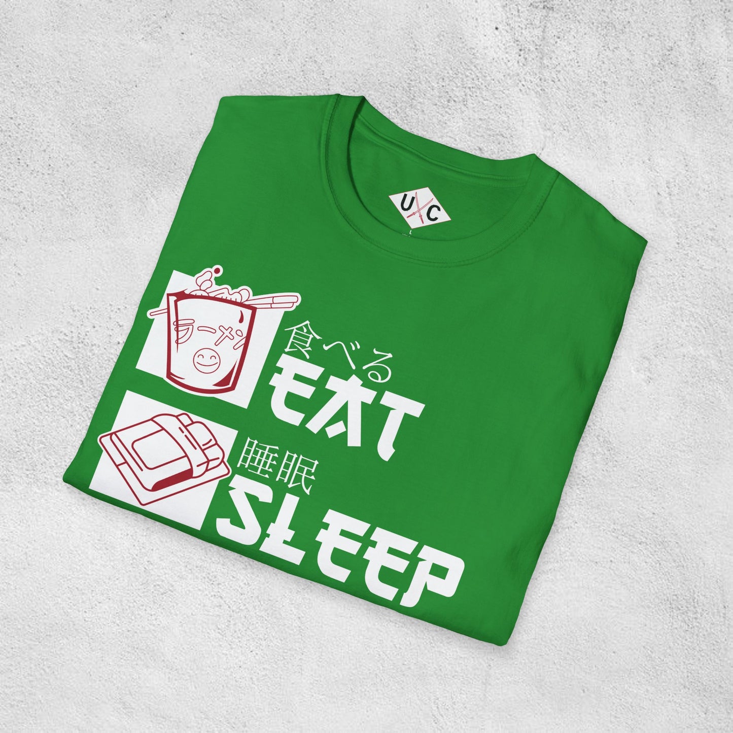 Eat Sleep Anime Repeat Graphic T-shirt