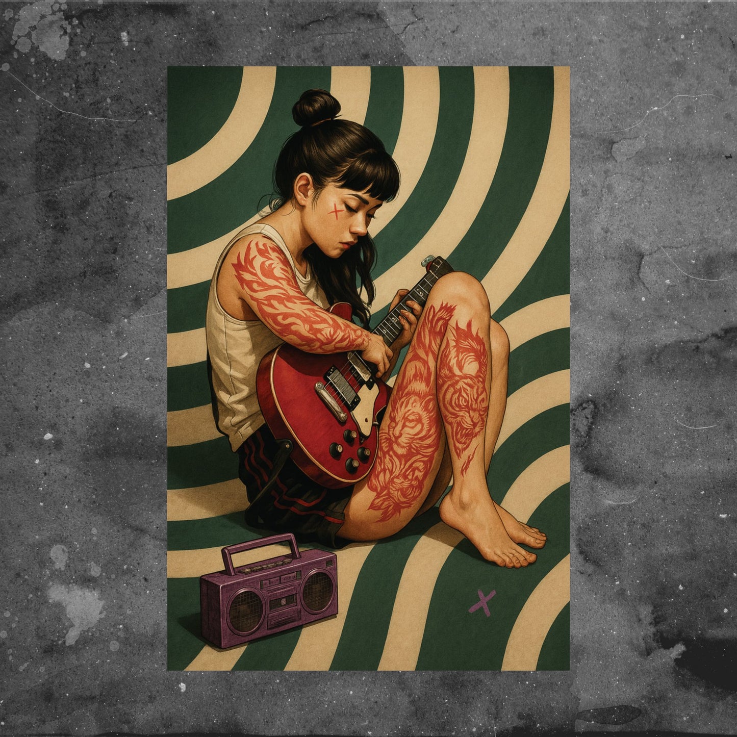 Electric Soul Music Poster - Street Art & Graffiti Culture