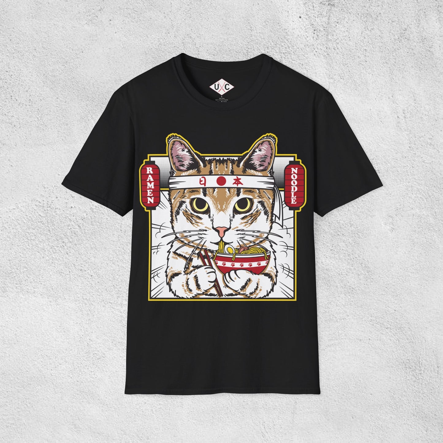 Samurai Ramen Cat T-Shirt