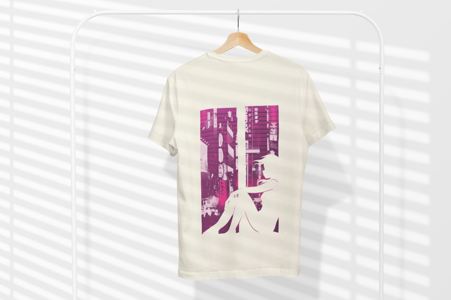 Neon Solitude – Tokyo Window Premium Tee