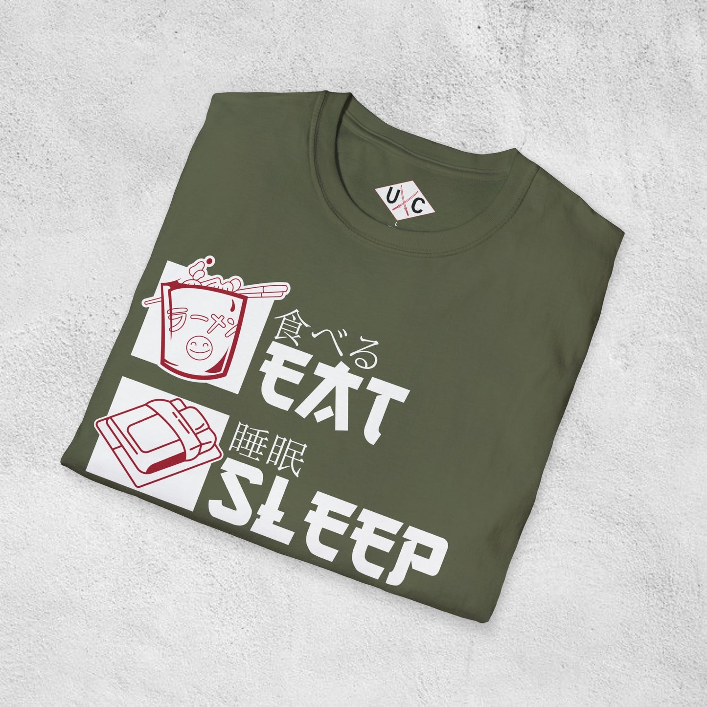 Eat Sleep Anime Repeat Graphic T-shirt