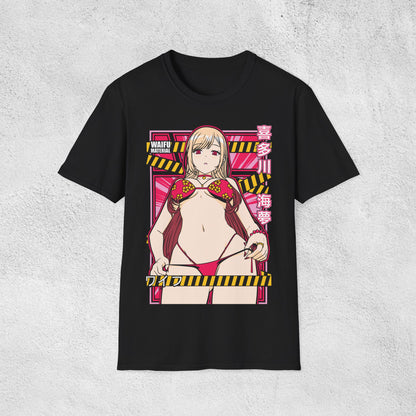 Waifu Anime Theme T-Shirt - Cute Kawaii Anime Girl Tee, Japanese Otaku Apparel, Sexy Manga Fan Shirt, Unisex Anime Clothing