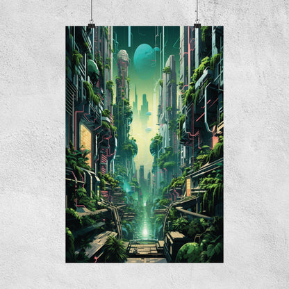 Urban Echoes: Futuristic Poster